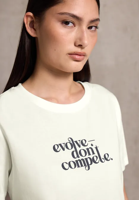 T-shirt basique avec imprimé off white
