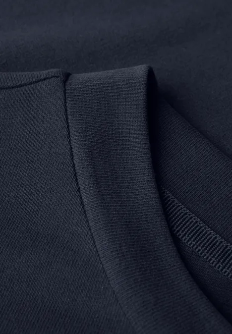 Basic Silk-Look Shirt dark void blue