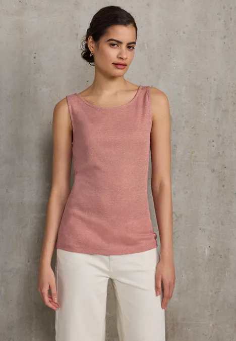 Glitzerndes Top dusty pink