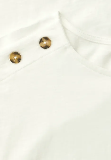 Koszula na ramiączkach z guzikami off white