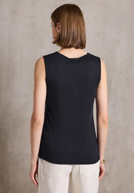 Top mit Cut-Outs dark void blue