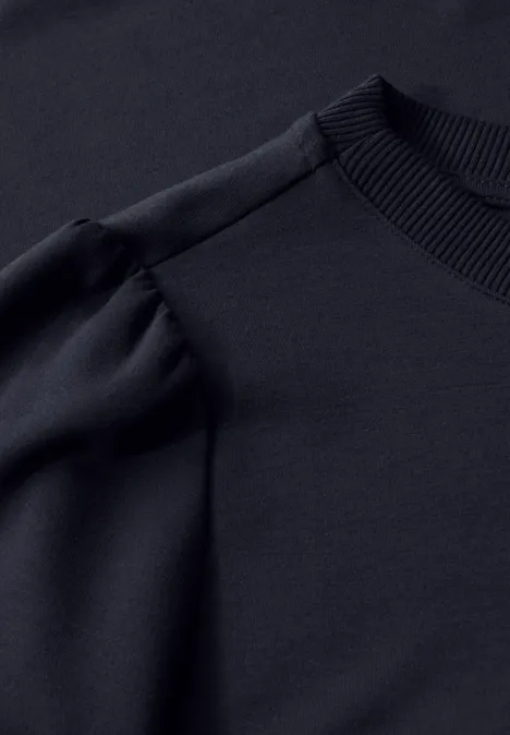 T-Shirt mit Puffärmeln dark void blue