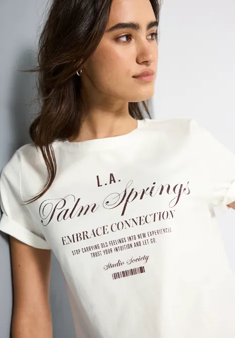 T-Shirt mit Wording off white