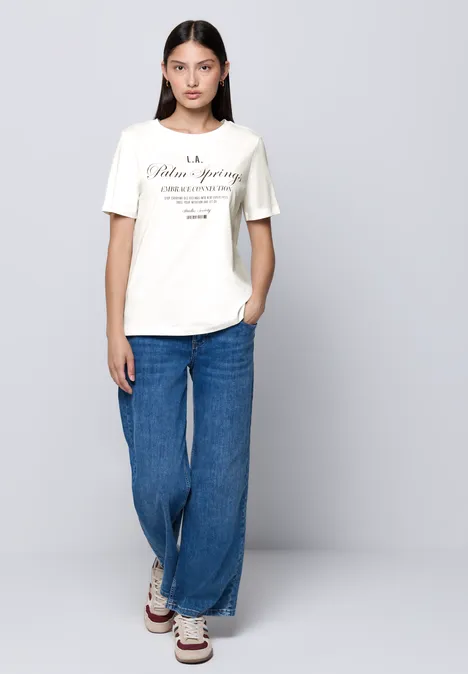 T-Shirt mit Wording off white