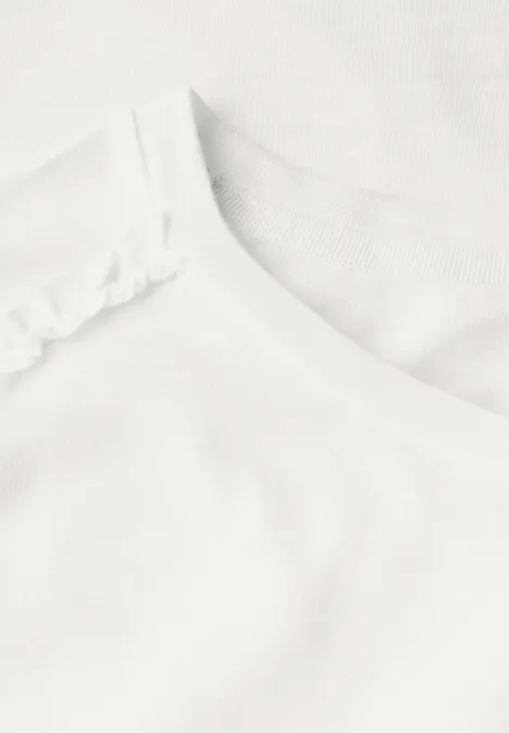 Shirt mit Schulterdetail off white