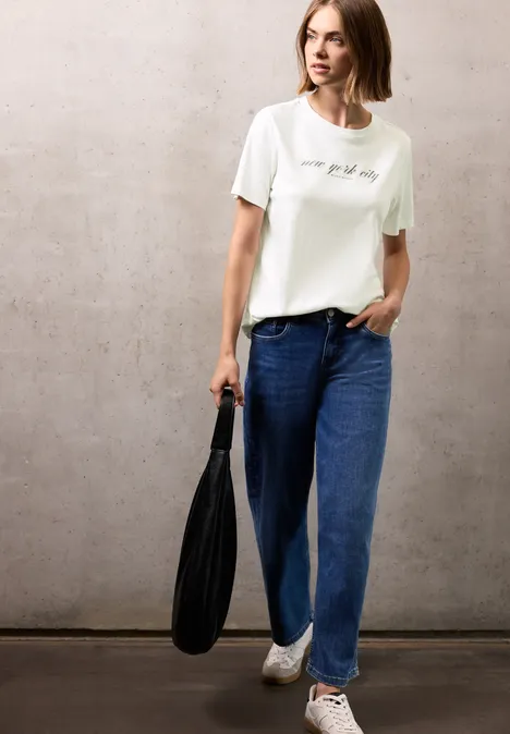 T-Shirt mit Wording off white