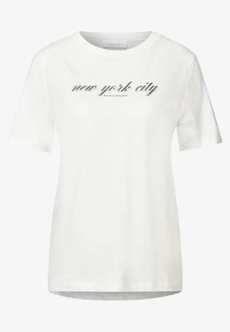 T-Shirt mit Wording off white