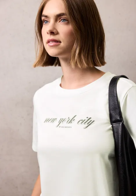 T-Shirt mit Wording off white