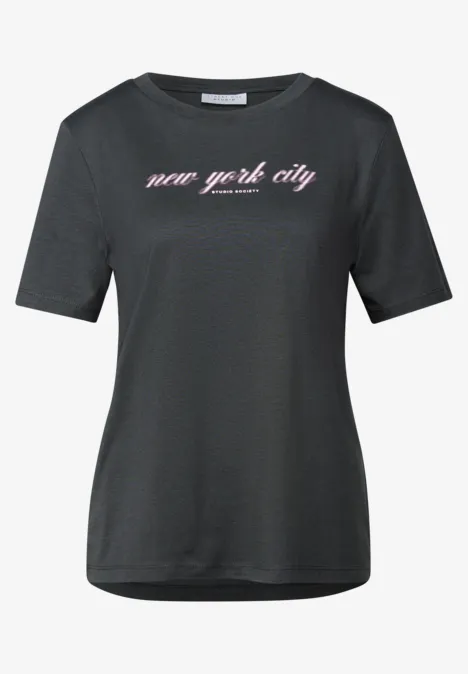 T-Shirt mit Wording shore grey