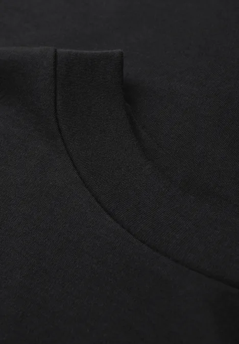 Top mit Turtleneck Black