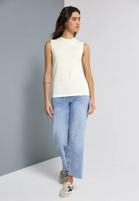 Top mit Turtleneck off white