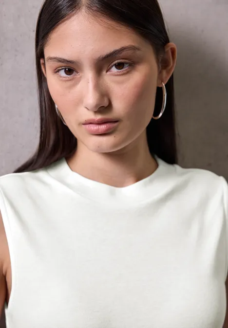 Top mit Turtleneck off white