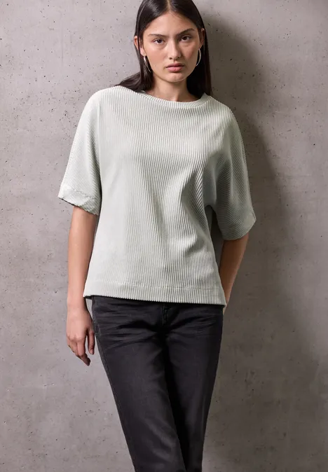 Cord T-Shirt cloud grey
