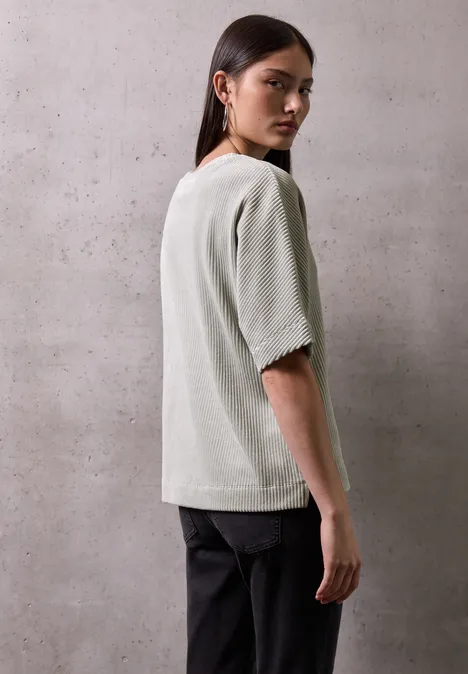 Cord T-Shirt cloud grey