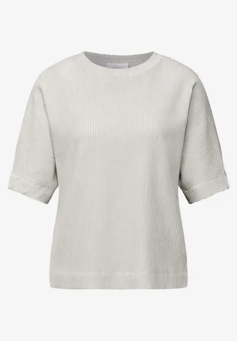 Cord T-Shirt cloud grey