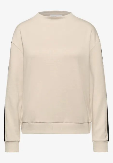 T-shirt à rayures accentuées Soft Fawn Beige