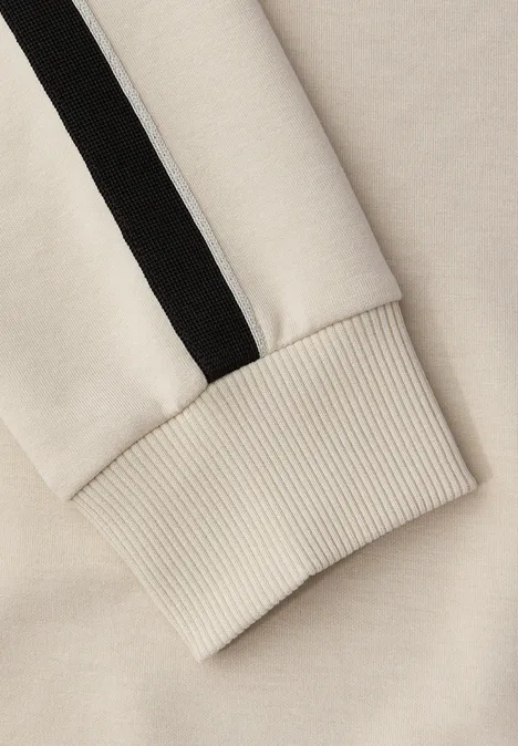 T-shirt à rayures accentuées Soft Fawn Beige