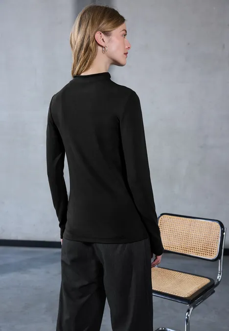 Koszulka z golfem Basic Black