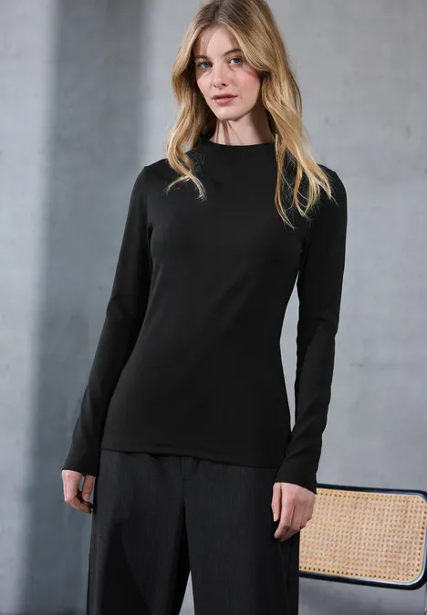 Koszulka z golfem Basic Black