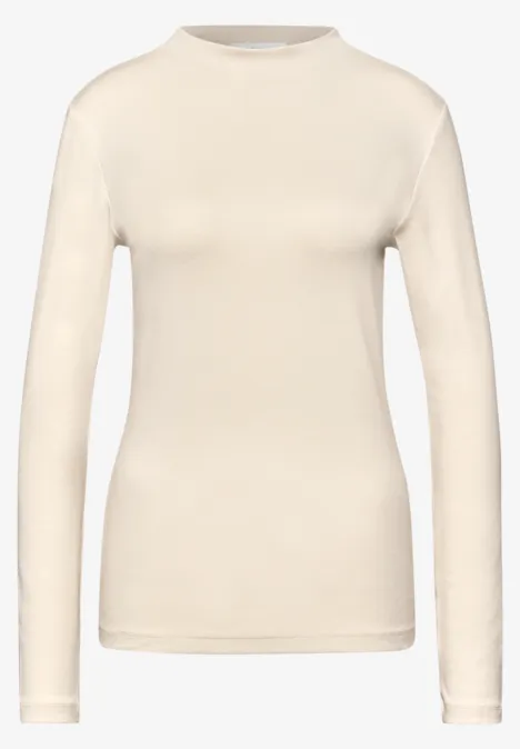 Basic Turtleneck Shirt soft beige