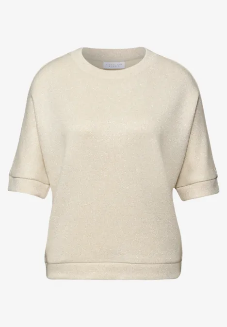 Glitterend Shirt soft beige Glitterend Shirt soft beige