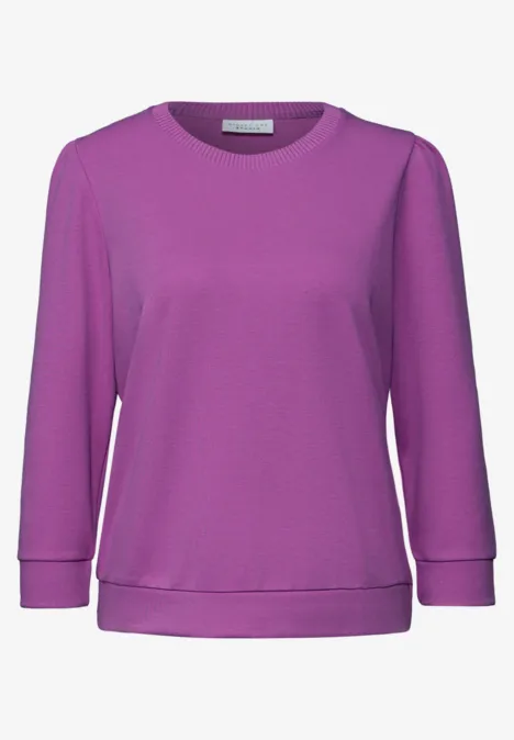 Shirt mit Raffung floral pink Shirt mit Raffung floral pink