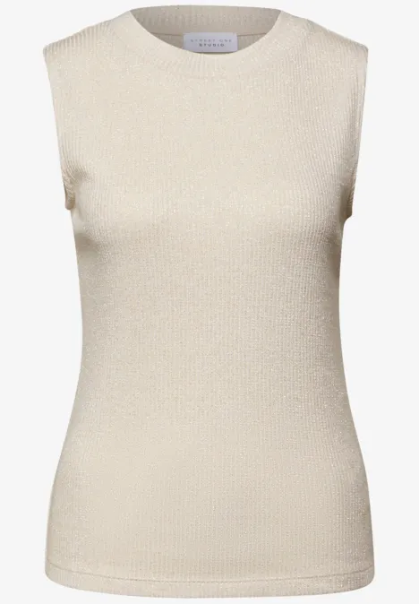 Glitzerndes Strick-Look Top soft beige Glitzerndes Strick-Look Top soft beige
