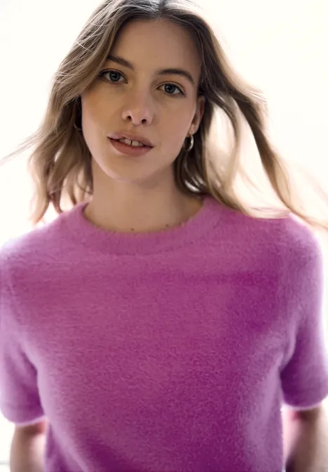 Kuscheliges Basic Shirt floral pink Kuscheliges Basic Shirt floral pink