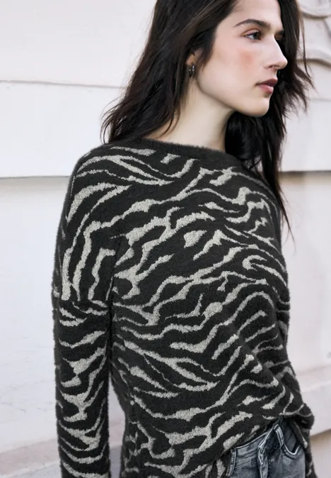 Gemustertes Shirt deep ash grey Gemustertes Shirt deep ash grey