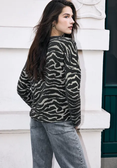 Gemustertes Shirt deep ash grey Gemustertes Shirt deep ash grey