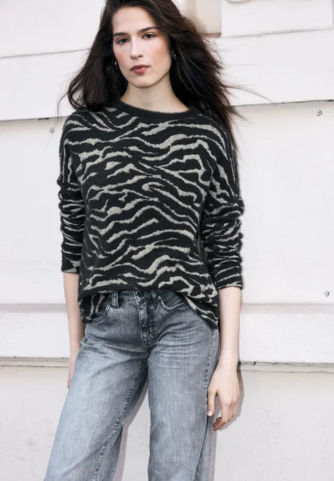 Gemustertes Shirt deep ash grey Gemustertes Shirt deep ash grey