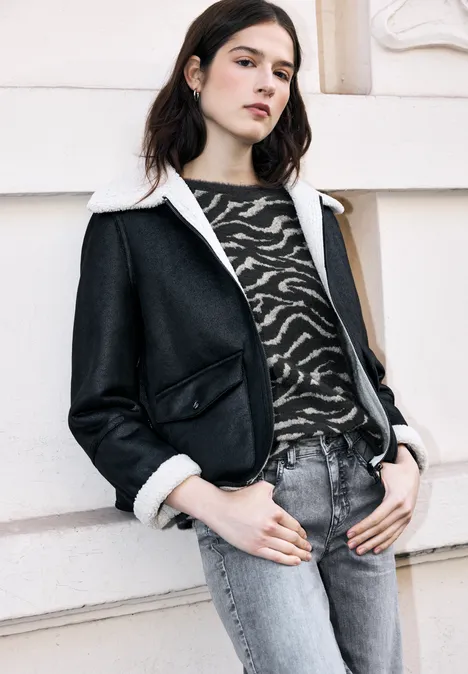 Gemustertes Shirt deep ash grey Gemustertes Shirt deep ash grey