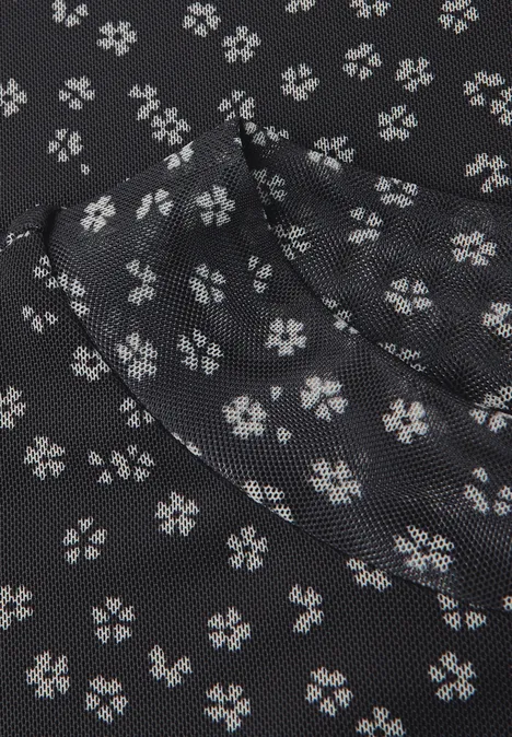 T-shirt en maille à motifs Black