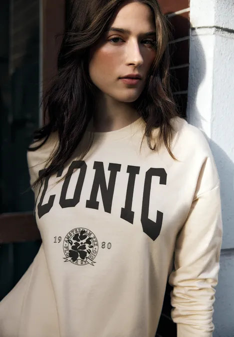 Shirt mit Wording soft beige Shirt mit Wording soft beige