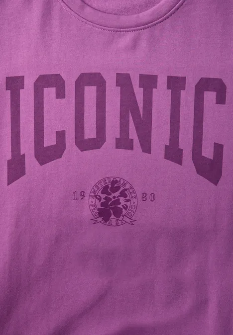 Shirt mit Wording floral pink Shirt mit Wording floral pink