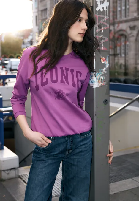 Shirt mit Wording floral pink Shirt mit Wording floral pink