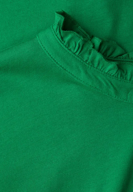 Shirt met lange mouwen en ruches null