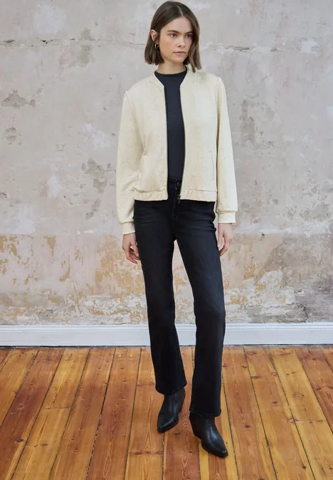 Gemêleerd jack soft beige