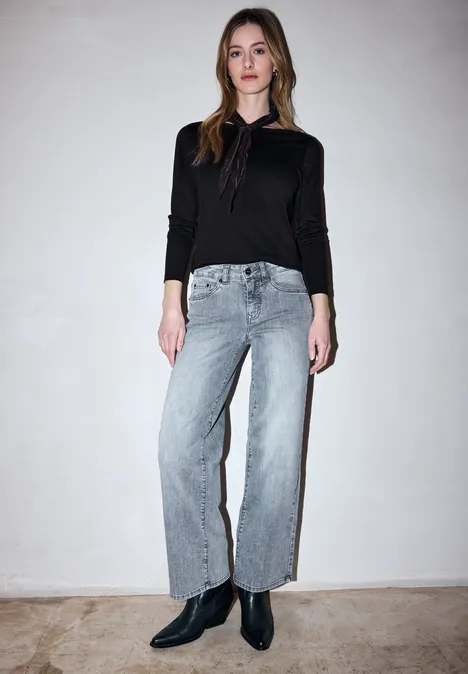 Basic shirt met lange mouwen Black