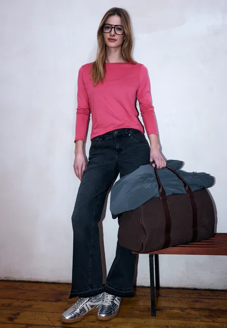 T-shirt basique à manches longues dark candy pink T-shirt basique à manches longues dark candy pink