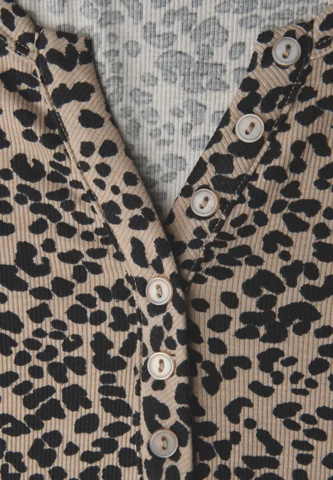 Leo Shirt mit Knopfleiste buffed beige