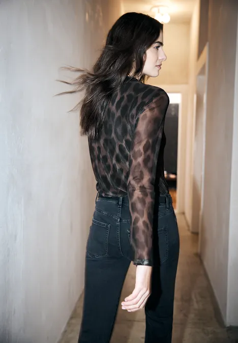 Chemise en maille Leo Black