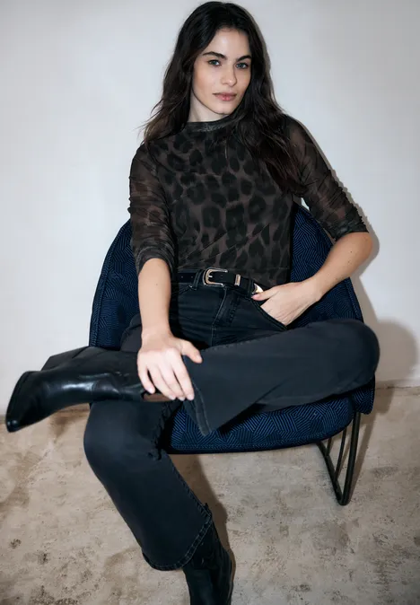 Chemise en maille Leo Black