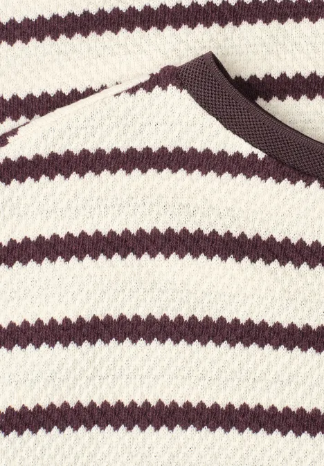 Dropped Shoulder Shirt im Strick-Look very berry Dropped Shoulder Shirt im Strick-Look very berry