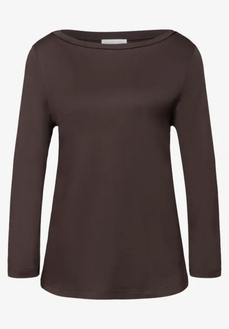 Basic shirt plummy brown