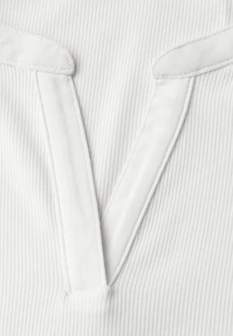 Rippstrukturshirt off white