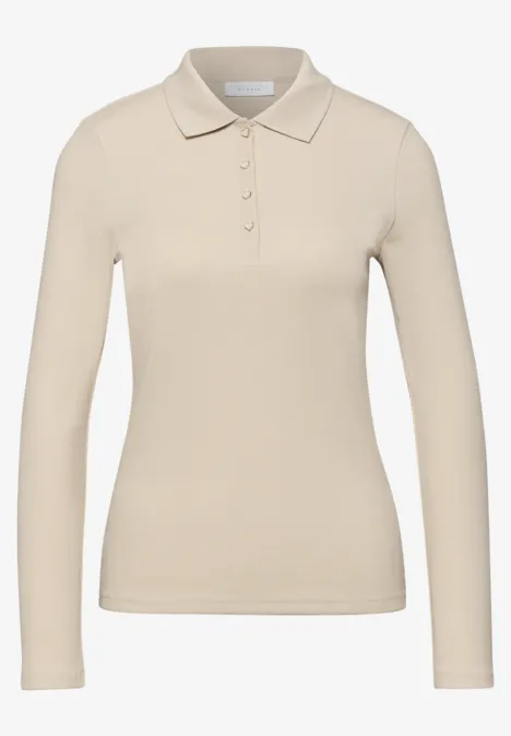 Poloshirt stone sand mel.