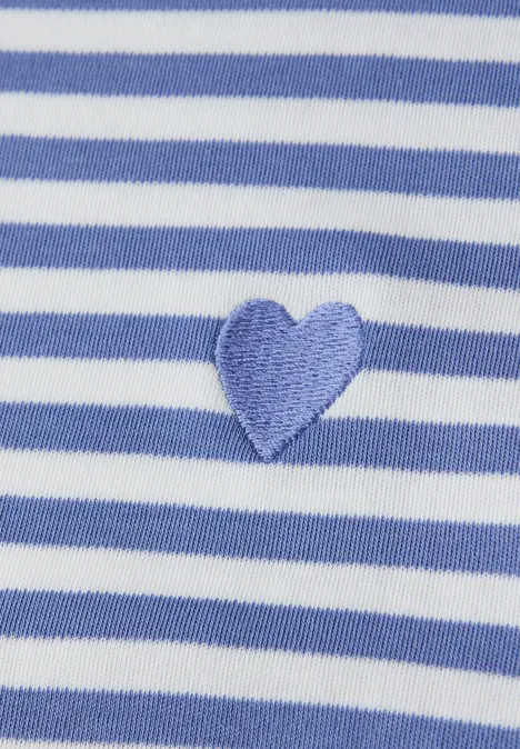 Koszula z haftem blue echo