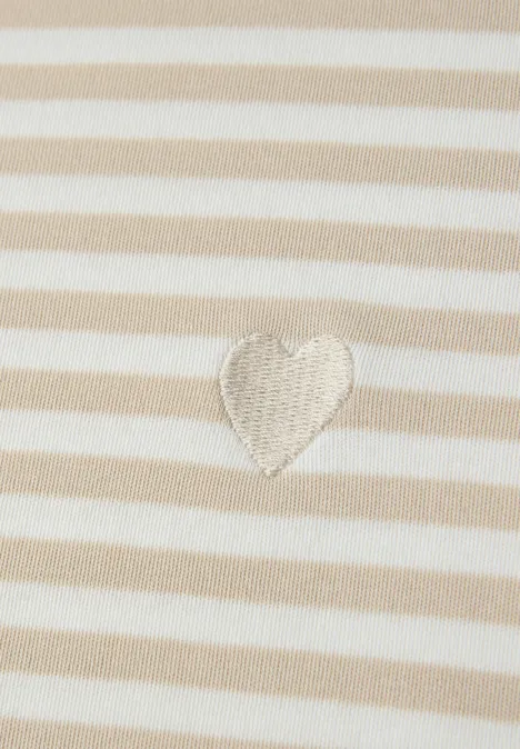 Shirt met borduursel stone sand