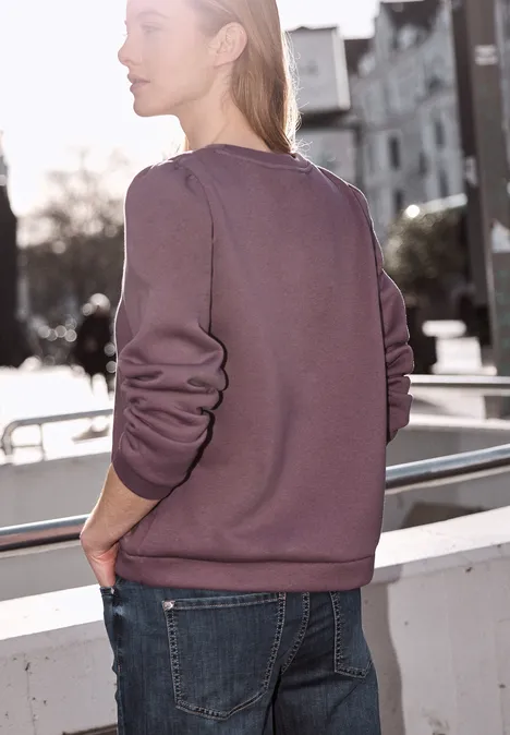 Shirt met rimpels hazy rose